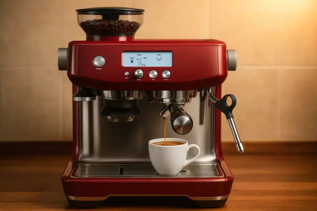 Breville Barista Pro Espresso Machine BES878RVC espresso cup
