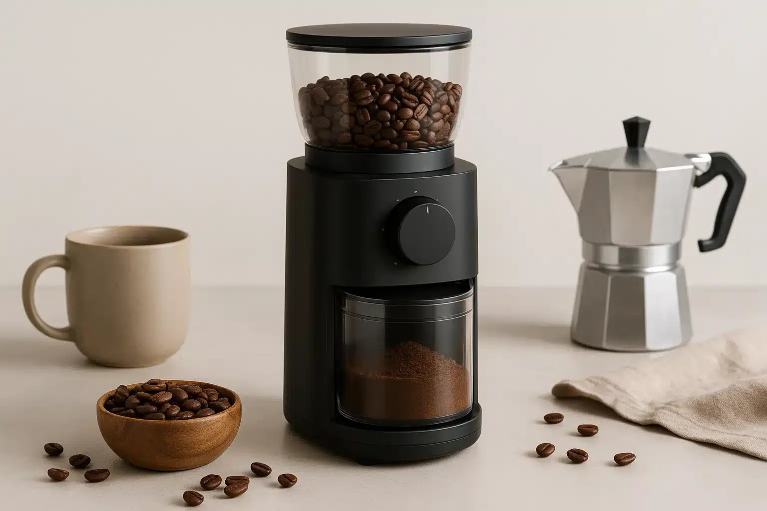 Best Sleek & Stylish Coffee Grinders for a Modern Kitchen